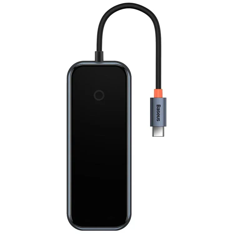 Адаптер Baseus 7 в 1 Acmejoy Type-C HUB на HDMI/USB 3.0*2/USB 2.0/Type-C PD&Data/SD/TF (BS-OH090) (Dark Gray)