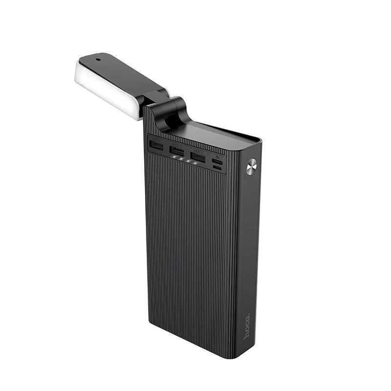 Универсальный внешний аккумулятор Hoco J62 Jove Table Lamp Power Bank 30000mAh 5V/2A индикатор, настольная лампа (черный