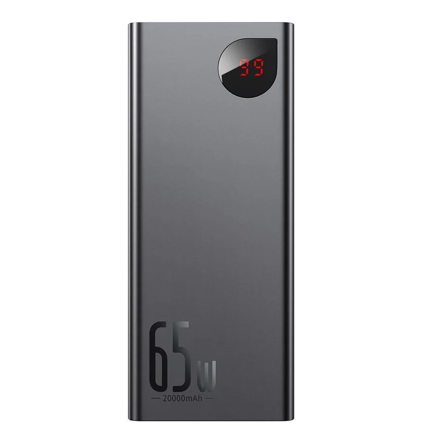 Внешний аккумулятор Baseus Adaman Metal Digital Display Quick Charge 20000mAh 65W (черный) (PPIMDA-D01)